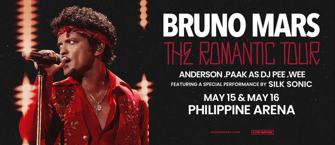 Tickets: Bruno Mars - The Romantic Tour @ Philippine Arena | 15 May 2027 (Sat.) ~ 16 May 2027 (Sun.) | Ticketmaster PH